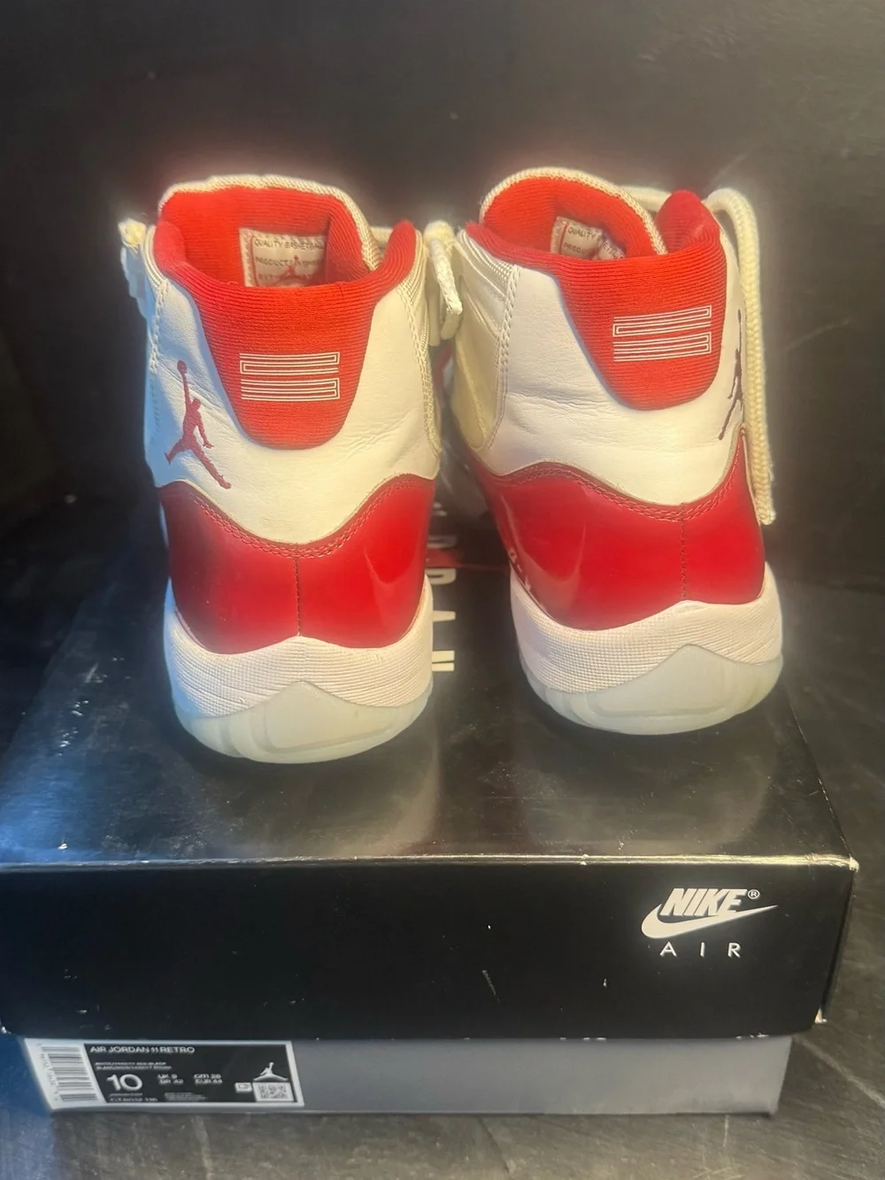 Jordan Red and Cream Retro Basketball Shoes